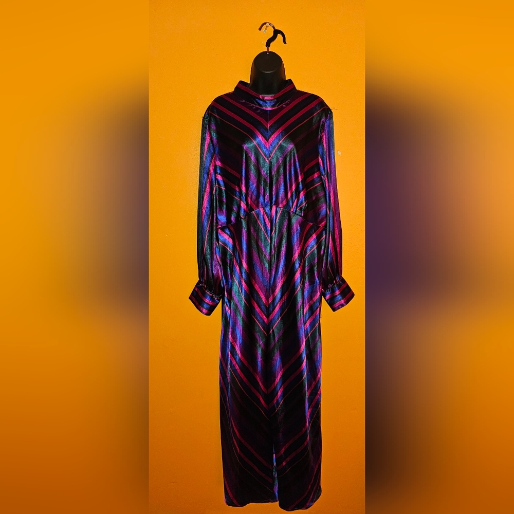 ASOS Curve Multicolor Chevron Pattern Cutout Jumpsuit Size 16 New